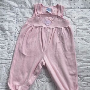 Baby Girl Pink Overalls